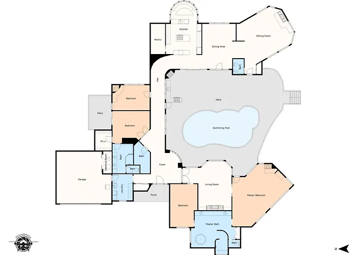 Holiday home Panoramic Views, Game Room, Pool, Hot Tub!